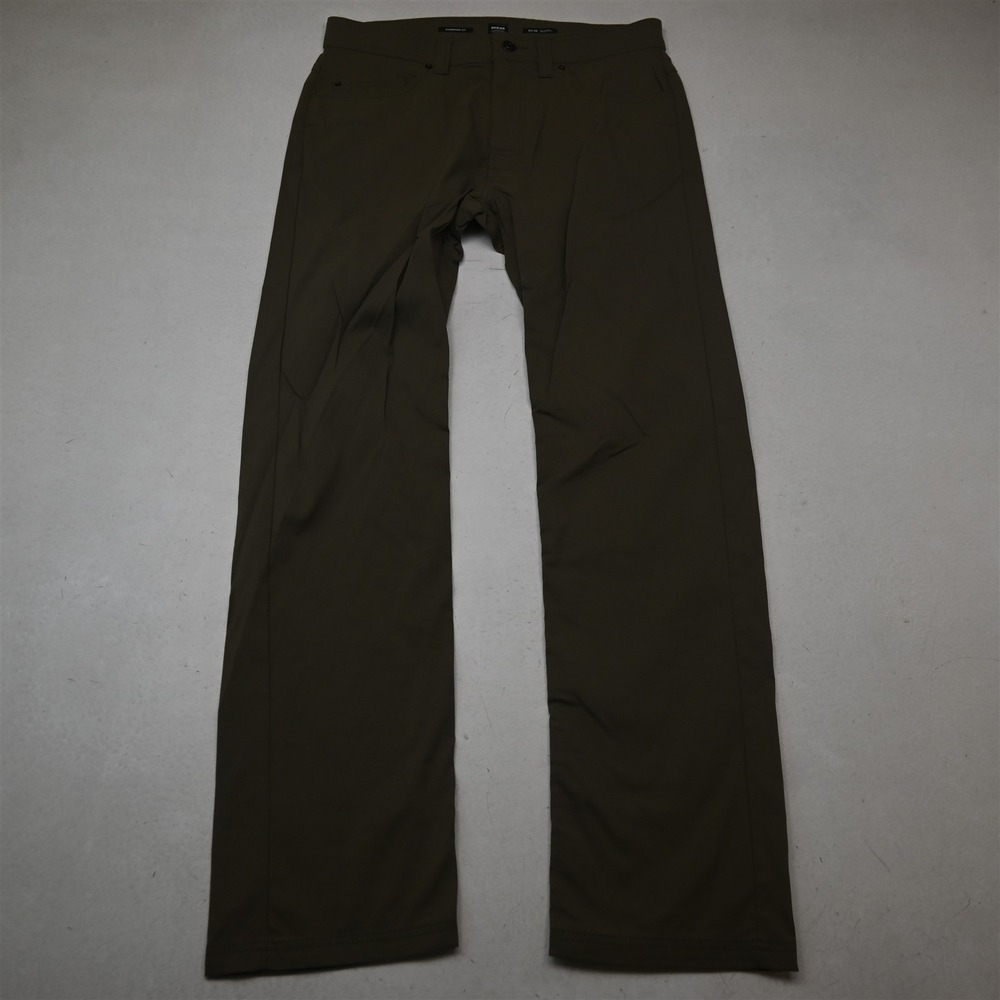 prAna 32x32 Olive Brown 2056951 Brion Standard Straight 5 Pocket Outdoor Pants